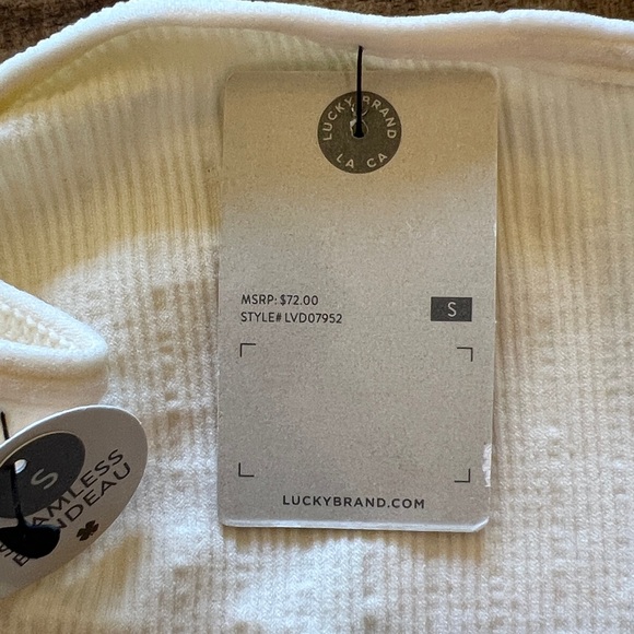 Lucky Brand Cream Lace Bandeau Bra NWT - Picture 4 of 9